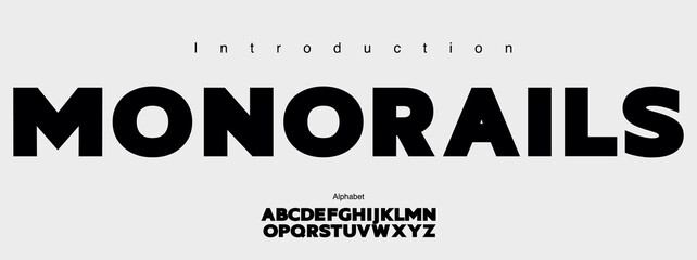 Wall Mural - modern bold font. typography urban style alphabet fonts for fashion, sport, technology, digital, mov