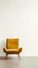 Wall Mural - yellow armchair in a room