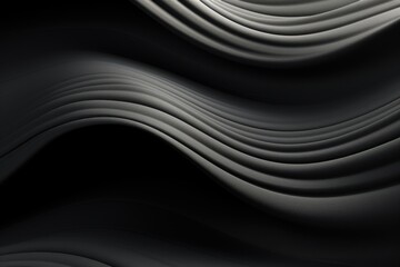 Poster - A black and white abstract background with wavy lines. Perfect for adding a modern and artistic touch to your designs