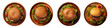 Top view of chicken burger with green salad and vegetables inside plate on transparent background. Generative AI