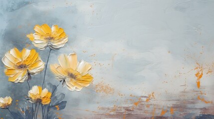 Wall Mural - Light blue Flower Blossom in Botanical Garden. Wall picture. Generative AI	