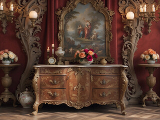 Wall Mural - antique furniture, furniture of the past centuries, antique style d?cor