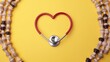 stethoscope and heart shape