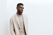 © SHOTPRIME STUDIO - man african fashion guy american lifestyle african portrait american background black positive expression