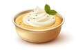Vanilla Bean Pudding icon on white background 