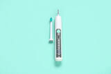 Fototapeta Dmuchawce - Electric toothbrush on color background.