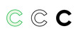 © AAVAA - Copyright icon set. copyright symbols
