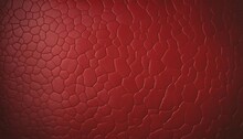 Close Up Of Red Leather Texture Background.