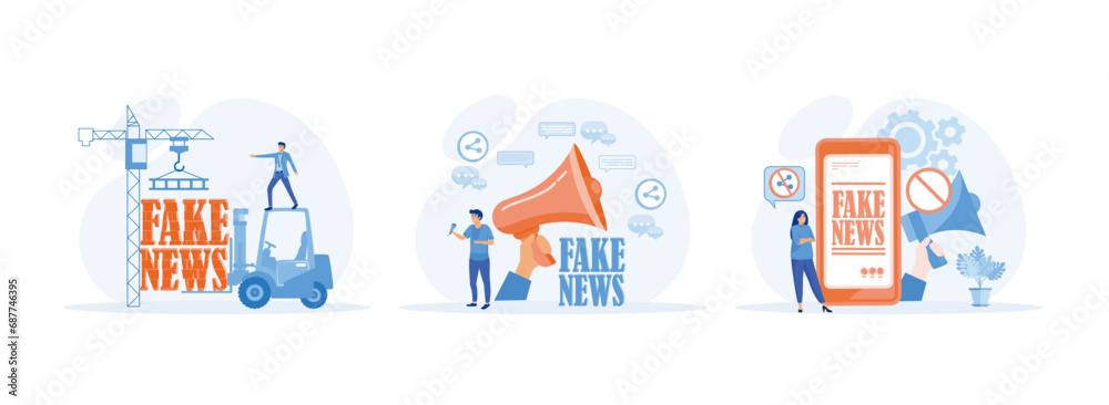 Stop fake news and misinformation, People share fake news on social ...