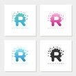 Soap Bubble On Letter R Logo Design editable