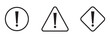 Danger warning sign symbol flat illustration