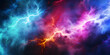 © Sarah - Abstract colourful lights floating in mid air. Wallpaper.