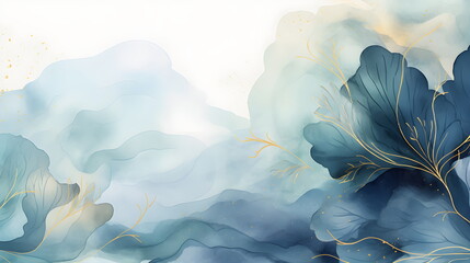 Abstract Aquamarine color background. VIP Invitation, wedding and celebration card.