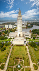 Wall Mural - The Louisiana State Capitol Building in Downtown Baton Rouge