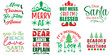 © David - Happy Holiday and Winter Quotes Set Christmas Vector Illustration for Infographic, Gift Card, Label