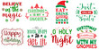 © David - Merry Christmas and New Year Phrase Collection Christmas Vector Illustration for Printing Press, Sticker, Infographic