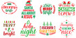 Christmas and Holiday Hand Lettering Bundle Christmas Vector Illustration for Presentation, Packaging, Magazine