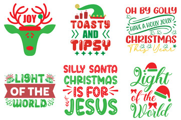 christmas and new year trendy retro style illustration collection christmas vector illustration for 