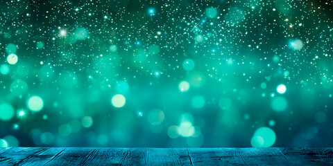 Wall Mural - Festive background with copy space, bokeh,glitter, Christmas