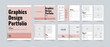 Graphics design portfolio or designer portfolio template
