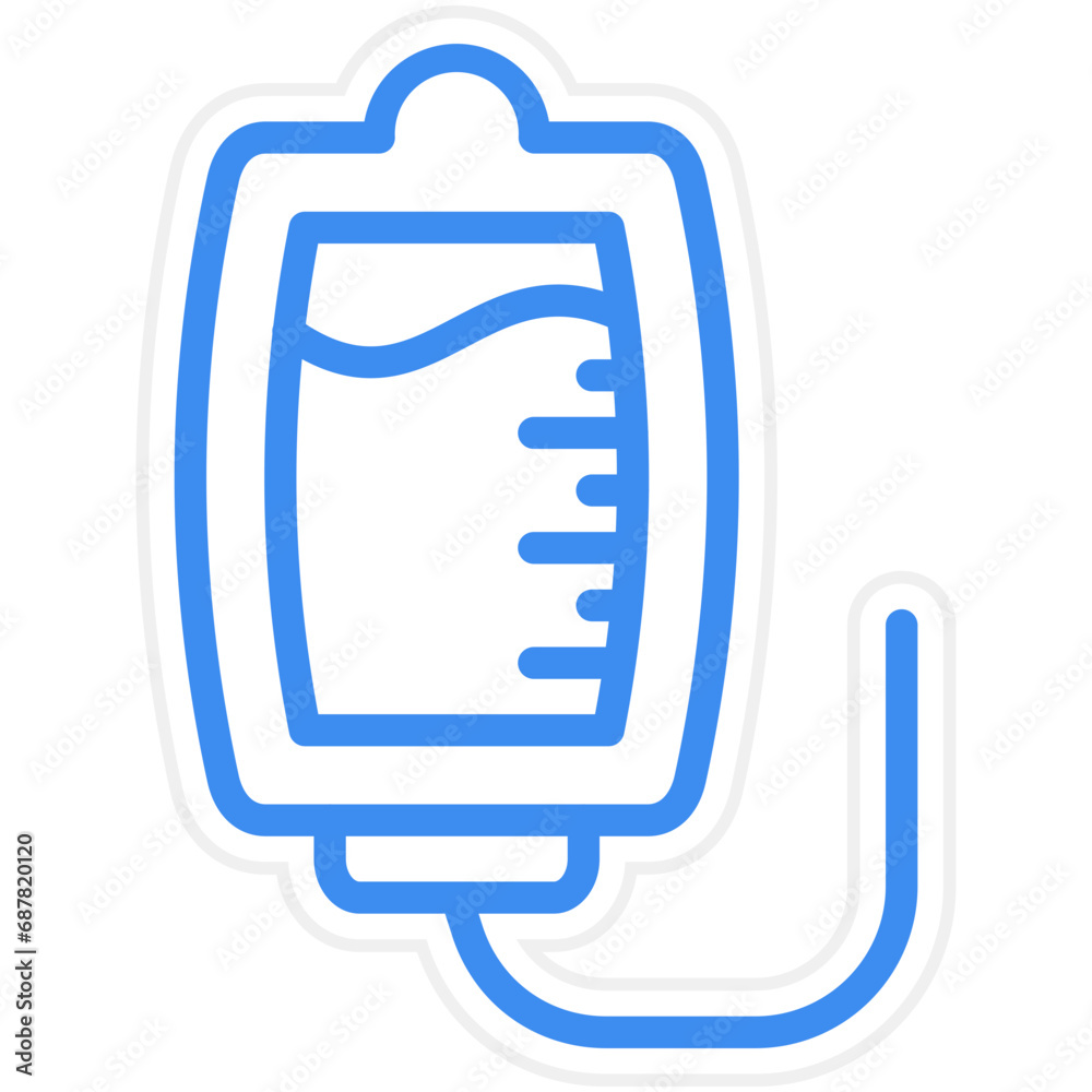 Vector Design Blood Bag Icon Style