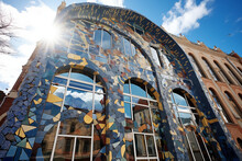 Cultural Mosaic: Experiment With A Fisheye Lens To Capture The Entire Building Facade And Showcase The Cultural Elements In A Dynamic And Distorted Way.