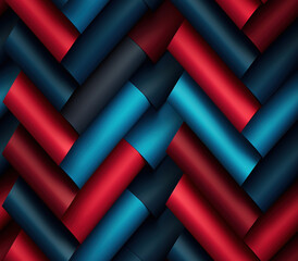 Poster - 3D Chevron Seamless Patterns