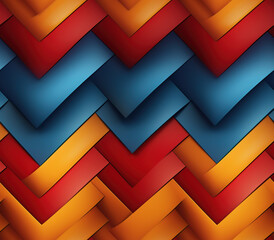 Poster - 3D Chevron Seamless Patterns