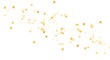 yellow gold star particle and sparkle light luxury design transparent background