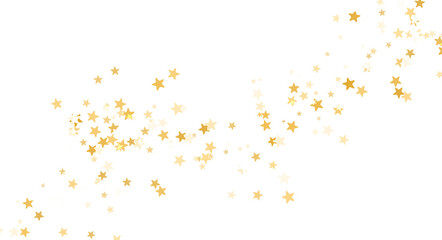 Wall Mural - yellow gold star particle and sparkle light luxury design transparent background