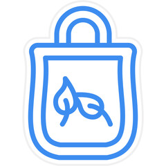 Poster - Eco Bag Icon Style