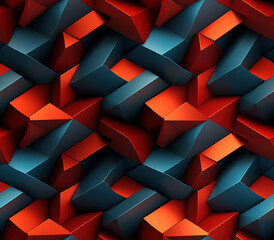 Poster - 3D Geometric Tessellation Seamless Patterns