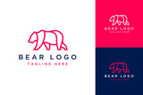 Fototapeta Fototapety na ścianę do pokoju dziecięcego - animal or bear design logo