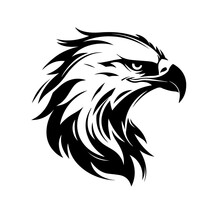 Golden Eagle Logo Monochrome Design Style