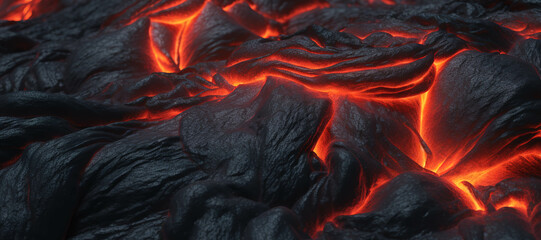 Wall Mural - hot lava rocks 1