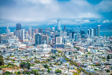 Canvas Print - San Francisco skyline from Twin Peaks Reservoir