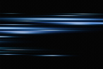 Wall Mural - vector illustration in blue color. set of light effects. glare and flash. bright beams of light. glo