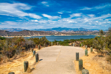 Canvas Print - California road along the coast