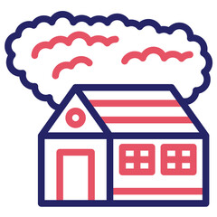 Sticker - Cabin Landscape Icon