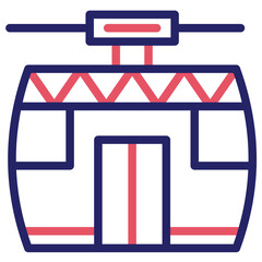 Sticker - Cable Car Icon