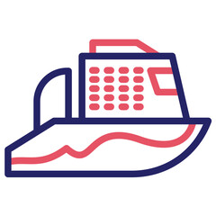 Sticker - Ferry Boat Icon