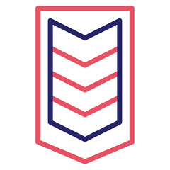 Canvas Print - Army Chevron Icon