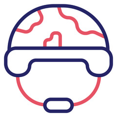 Wall Mural - Soldier Helmet Icon