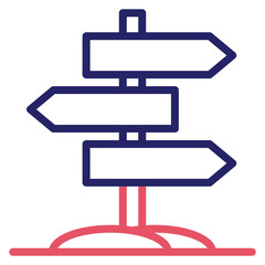 Poster - Directional Sign Icon