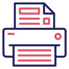 Canvas Print - Printer Icon