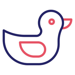 Sticker - Duck Toy Icon