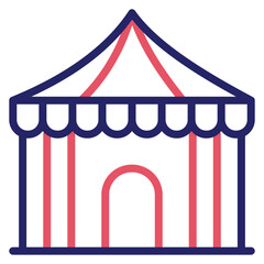 Sticker - Circus Tent Icon