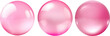 Pink bubble transparent background PNG clipart