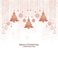 Modern stylish Merry Christmas festival background design