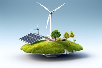 wind turbine and wind turbines, solar pane, green energy